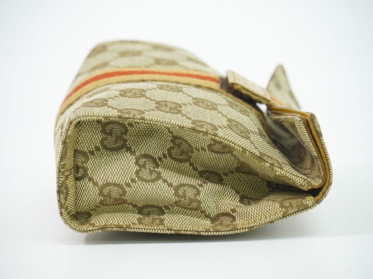 Gucci Sherry Line GG Canvas Pouch Case Beige Shelly — view 4