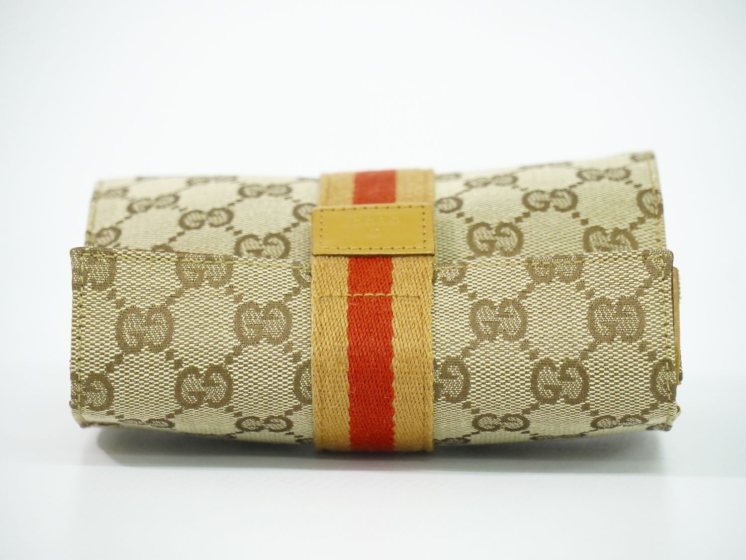 Gucci Sherry Line GG Canvas Pouch Case Beige Shelly — view 5