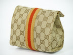 Gucci Sherry Line GG Canvas Pouch Case Beige Shelly — view 2