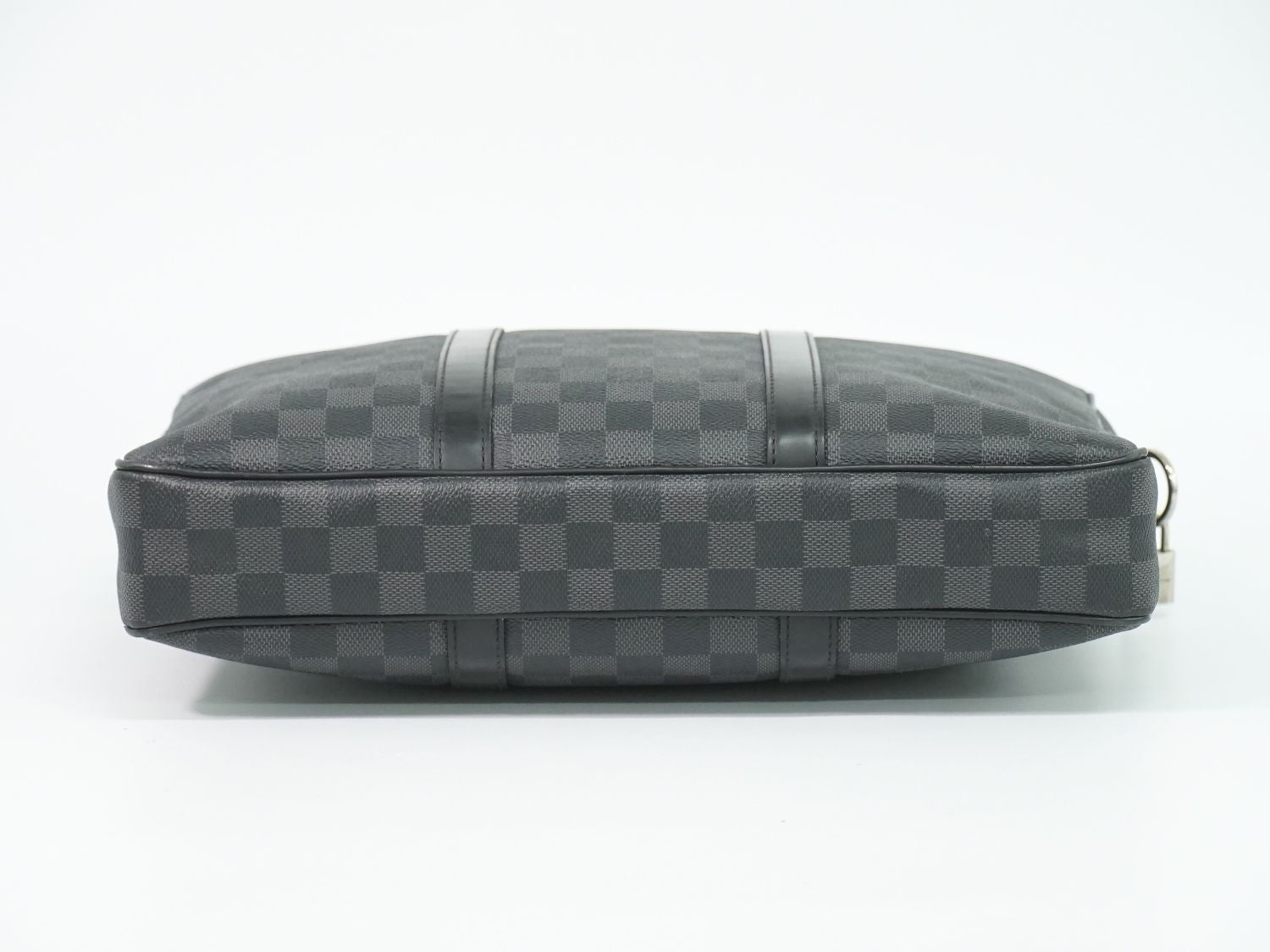 Louis Vuitton LV Porte Document Voyage PM Damier Graphite Business Bag Black — view 3