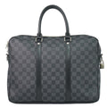Louis Vuitton LV Porte Document Voyage PM Damier Graphite Business Bag Black