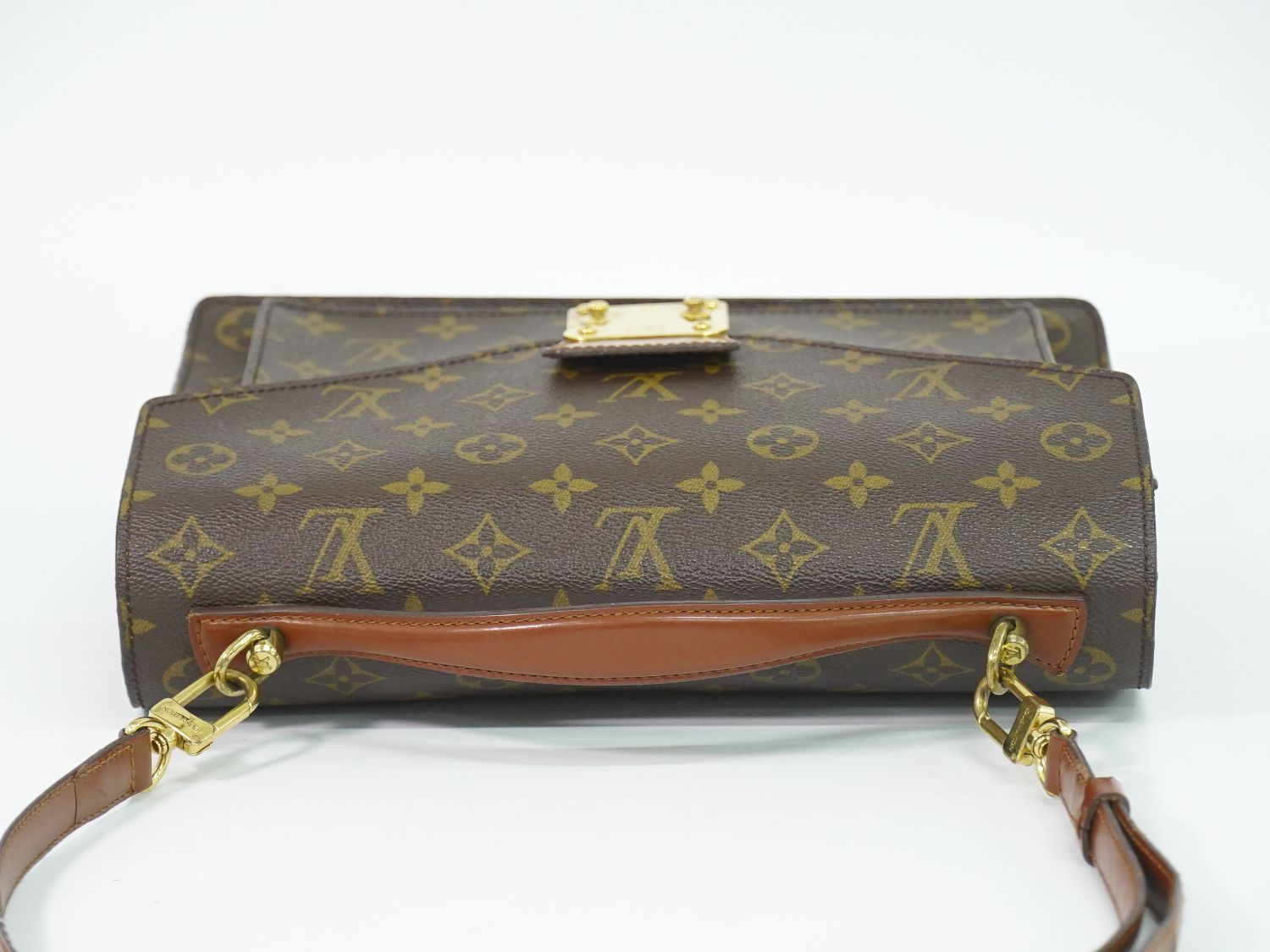 Louis Vuitton LV Monceau Monogram 2-Way Shoulder Bag Brown — view 5
