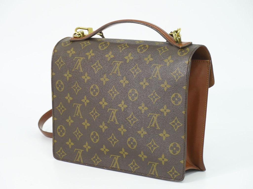 Louis Vuitton LV Monceau Monogram 2-Way Shoulder Bag Brown — view 2