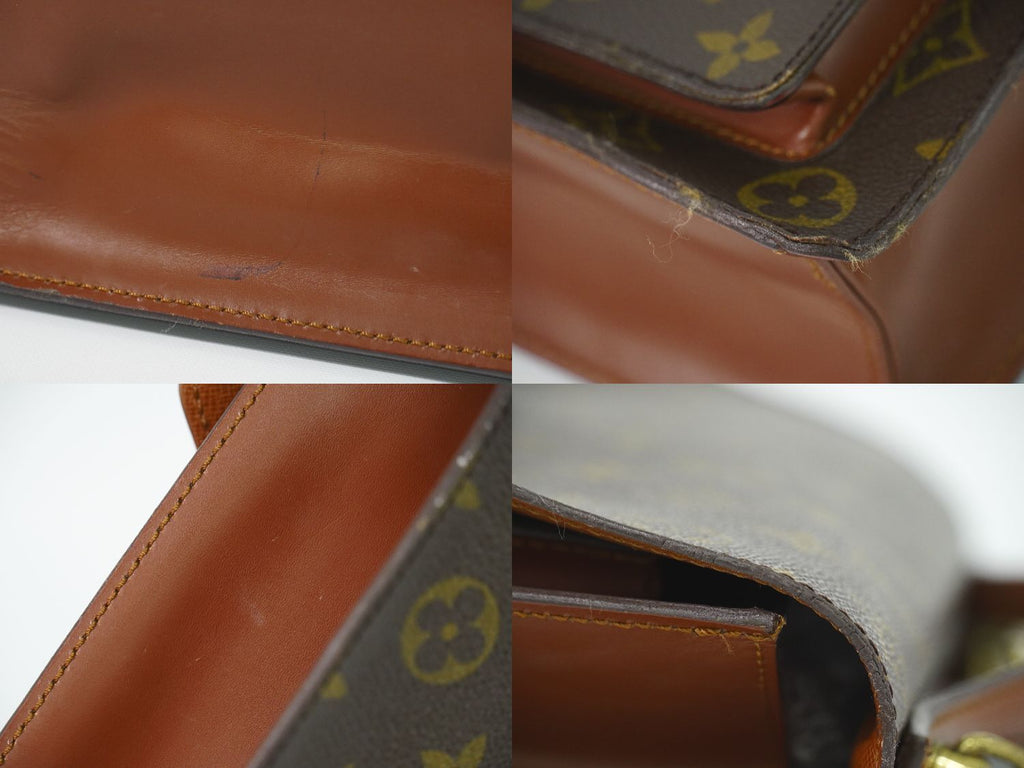 Louis Vuitton LV Monceau Monogram 2-Way Shoulder Bag Brown — view 7