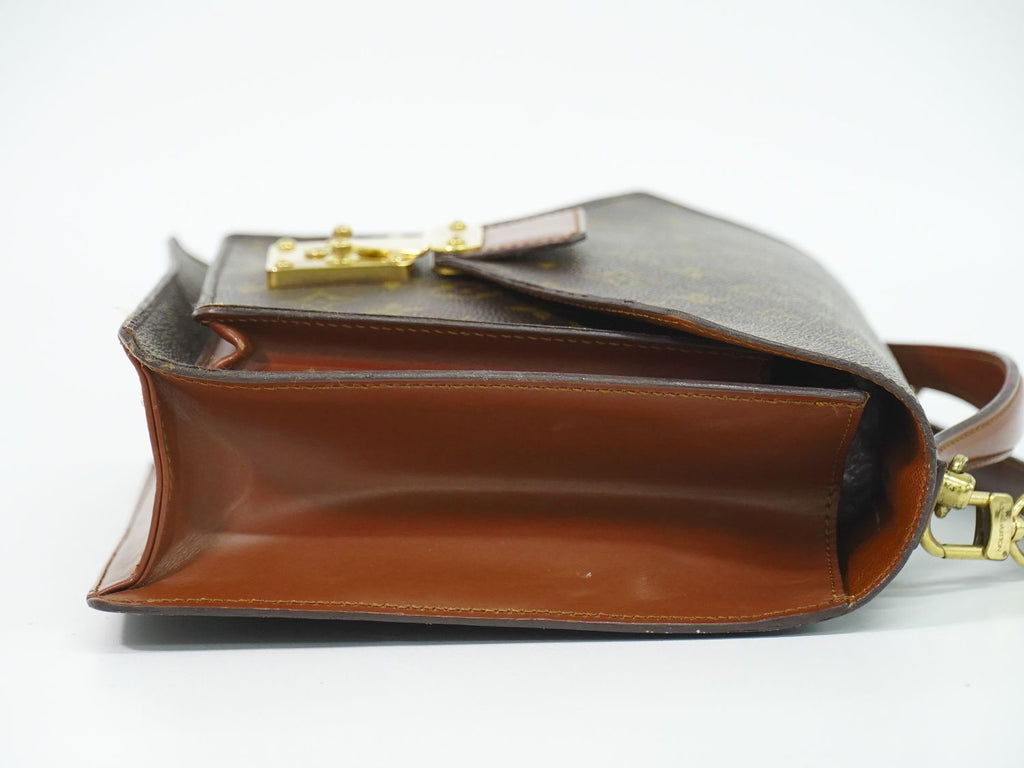 Louis Vuitton LV Monceau Monogram 2-Way Shoulder Bag Brown — view 4
