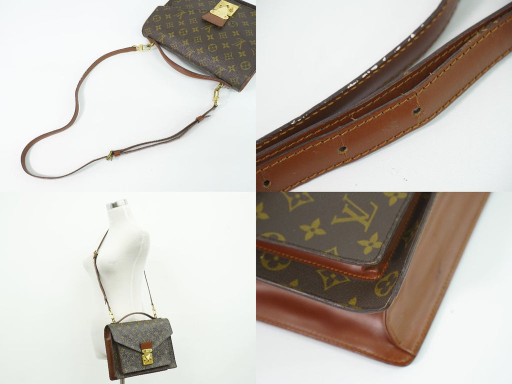 Louis Vuitton LV Monceau Monogram 2-Way Shoulder Bag Brown — view 6
