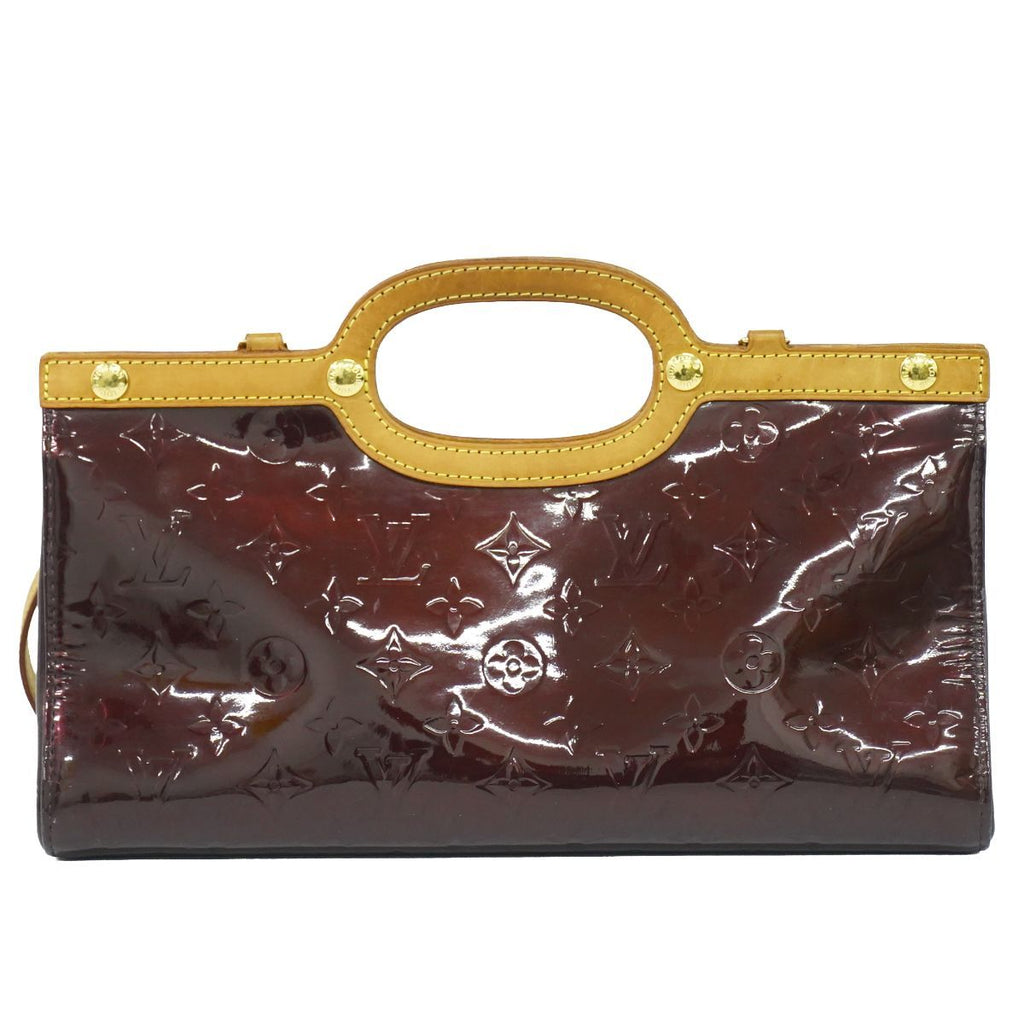 Louis Vuitton LV Roxuba Tall Live Vernis Leather 2-Way Shoulder Bag Amarante