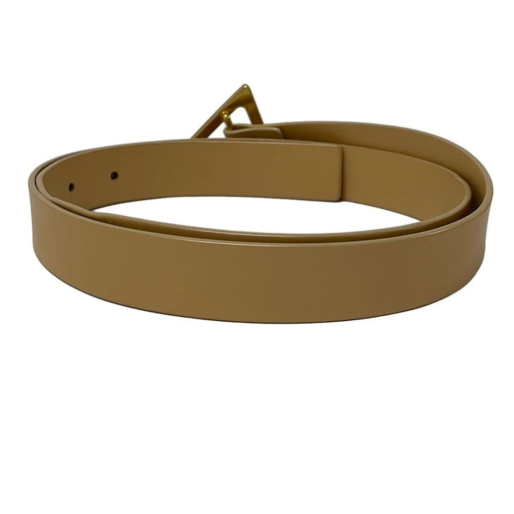 Bottega Veneta Belt 85 cm Beige Gold Leather — view 2