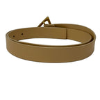Bottega Veneta Belt 85 cm Beige Gold Leather — view 2