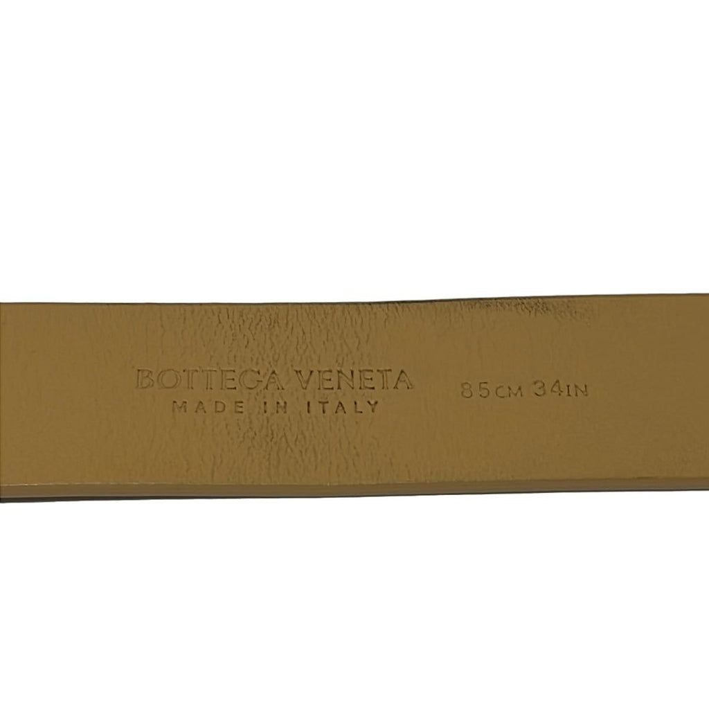 Bottega Veneta Belt 85 cm Beige Gold Leather — view 4