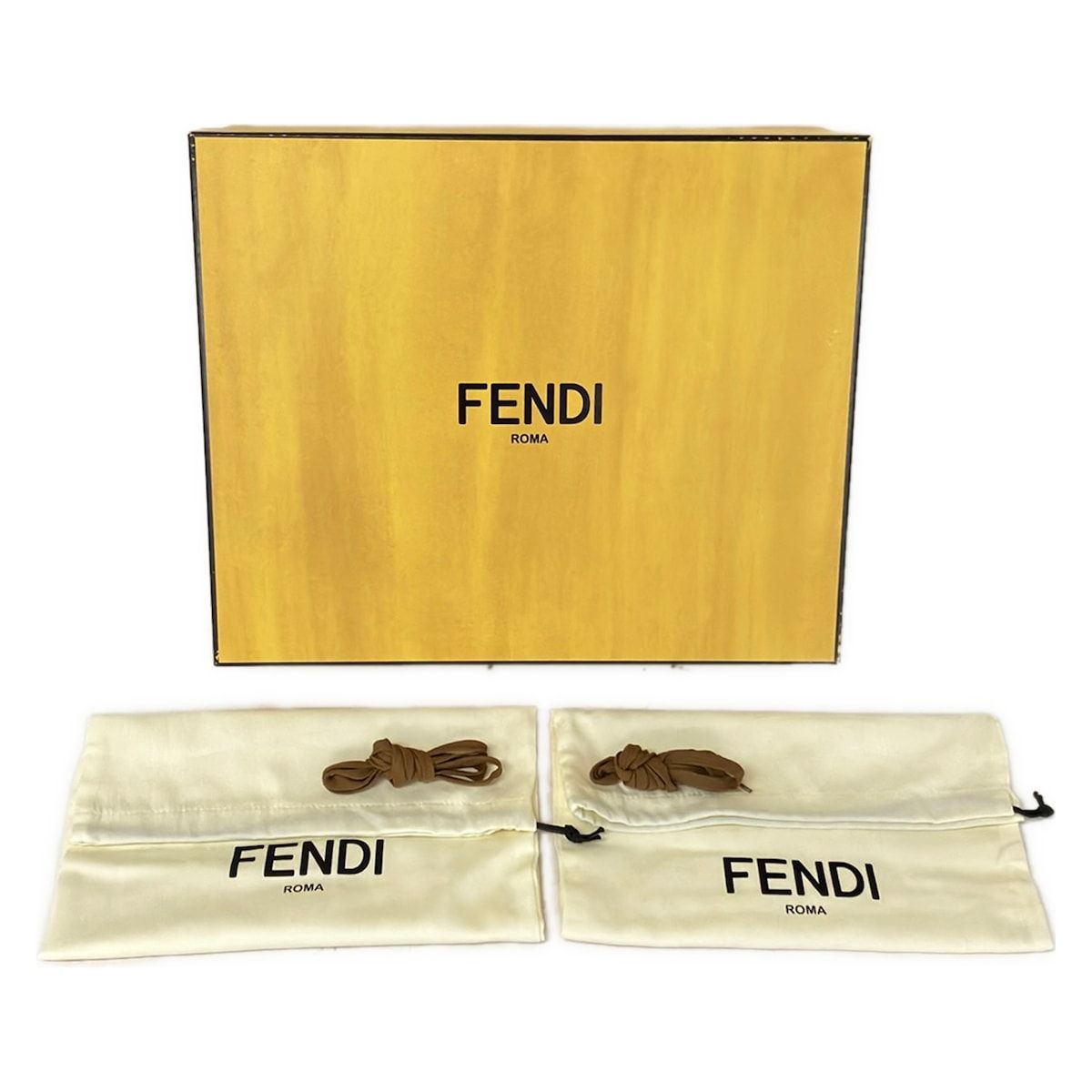 Fendi Short Boots 36 Khaki Light Brown Black Zucca Pattern Leather — view 8