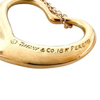 Tiffany & Co Necklace Open Heart 18k Gold Elsa Peretti — view 6