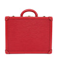 Louis Vuitton Ten Coteville 40 Trunk Case Epi Leather Red Gold Travel
