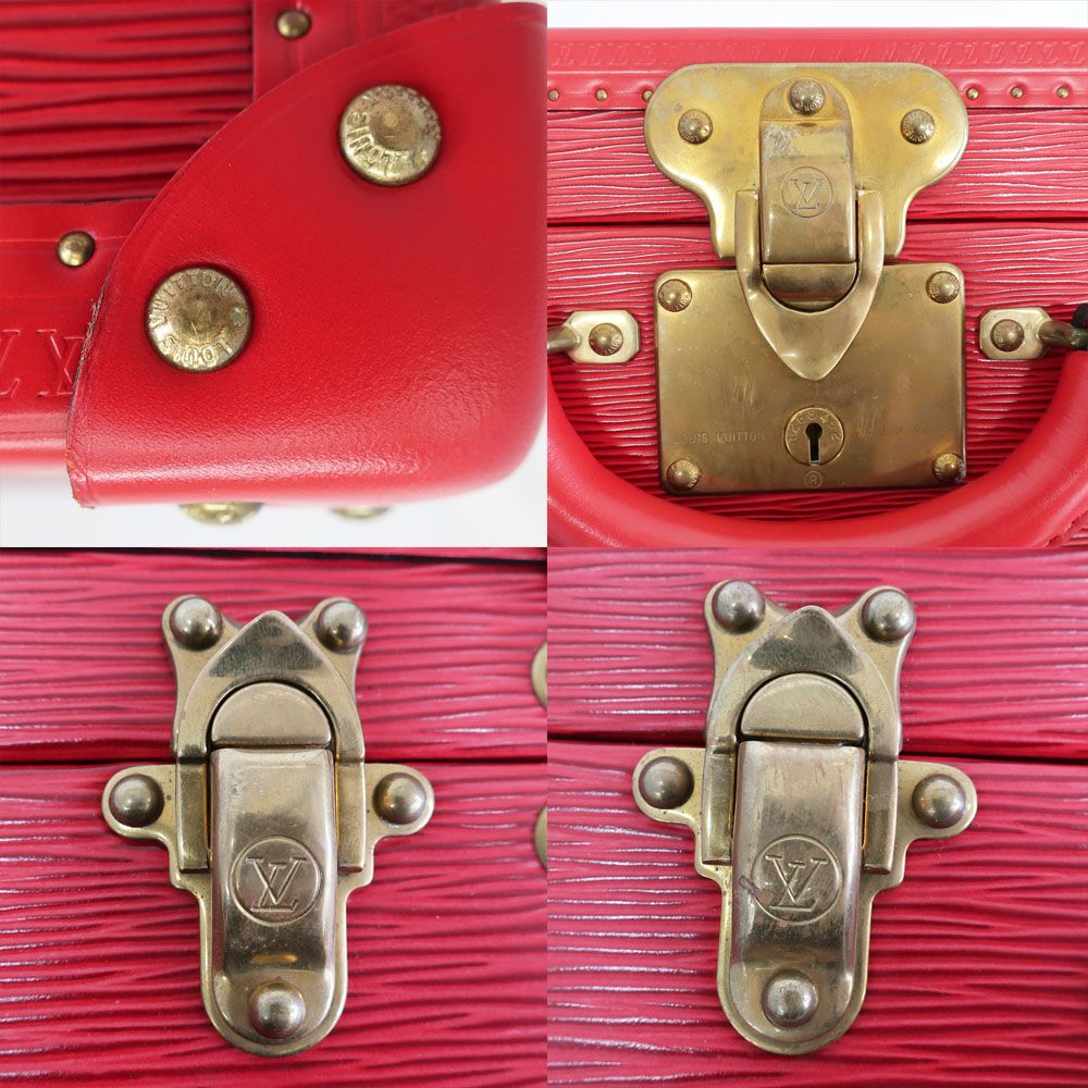 Louis Vuitton Ten Coteville 40 Trunk Case Epi Leather Red Gold Travel — view 8