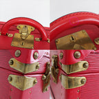 Louis Vuitton Ten Coteville 40 Trunk Case Epi Leather Red Gold Travel — view 9
