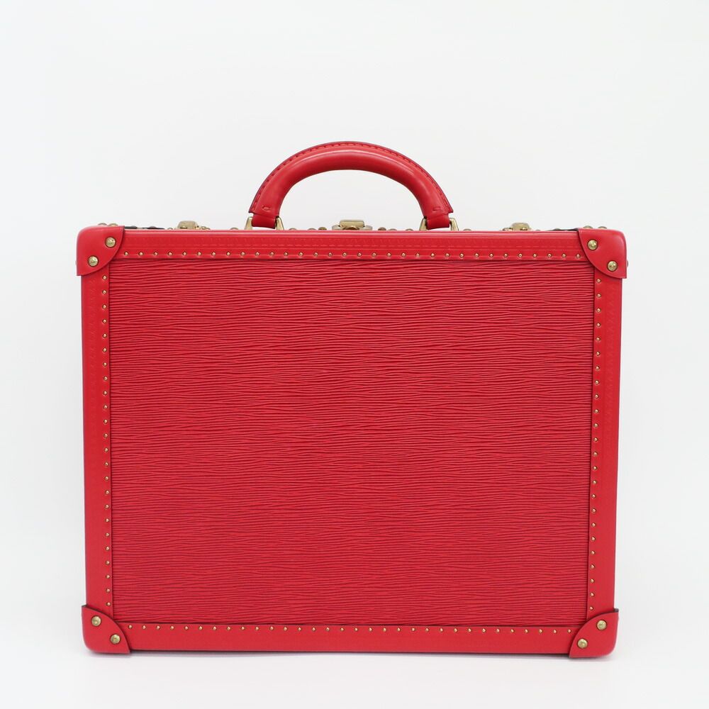 Louis Vuitton Ten Coteville 40 Trunk Case Epi Leather Red Gold Travel — view 2
