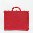 Louis Vuitton Ten Coteville 40 Trunk Case Epi Leather Red Gold Travel — view 2