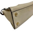 Fendi Peekaboo Essential 2-Way Shoulder Bag Purse Beige — view 4