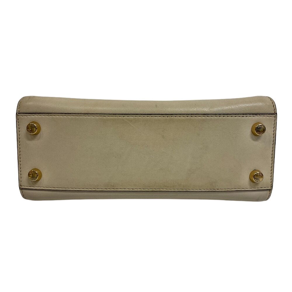 Fendi Peekaboo Essential 2-Way Shoulder Bag Purse Beige — view 5
