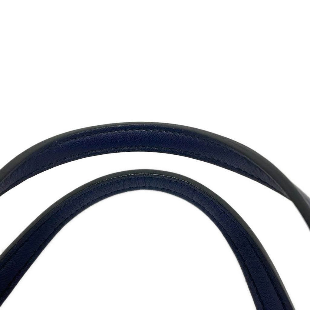 Bottega Veneta Tote Artic Cement Nappa Bicolor Corso Intrecciato Black Navy — view 9