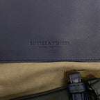Bottega Veneta Tote Artic Cement Nappa Bicolor Corso Intrecciato Black Navy — view 8