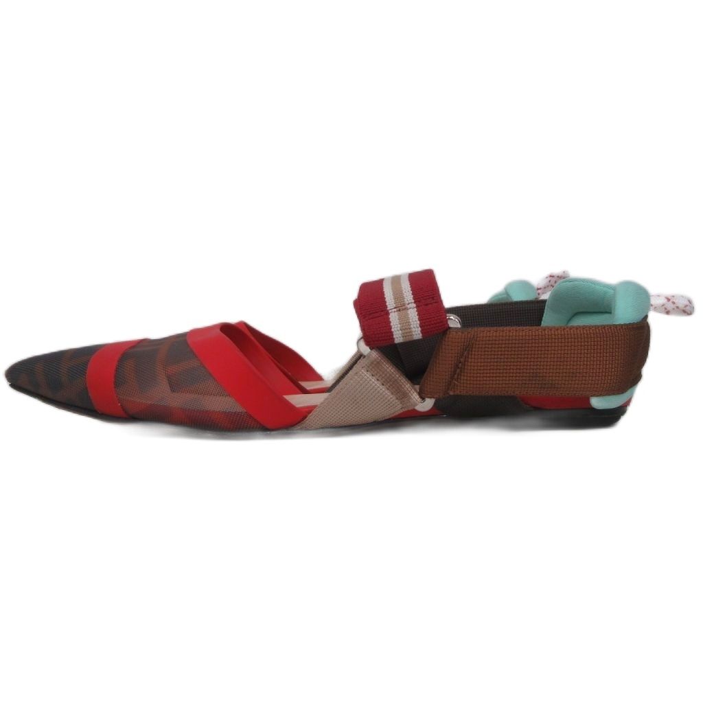Fendi Colibri Sling Back Pump Sandals Zucca Pattern Pointed Toe 35.5 Heel — view 2