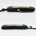 Loewe Ten Nature Neck Pouch Shoulder Bag Gray Yellow Canvas Logo — view 4