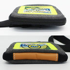 Loewe Ten Nature Neck Pouch Shoulder Bag Gray Yellow Canvas Logo — view 3