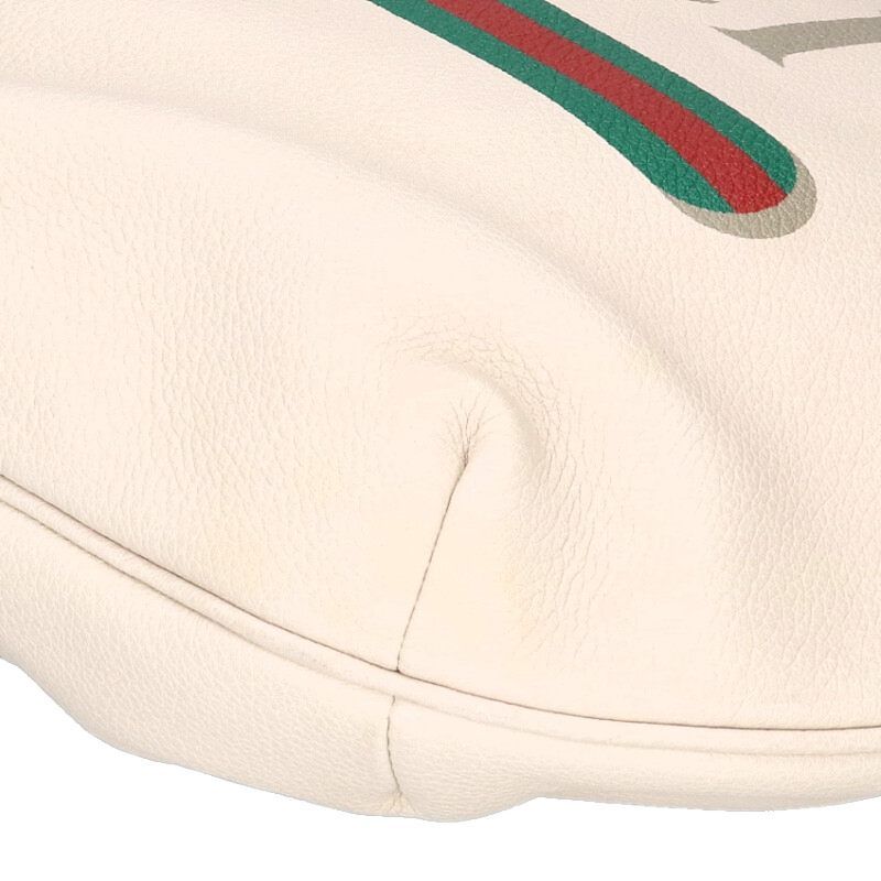 Gucci Logo Print Half Moon Hobo Shoulder — view 4