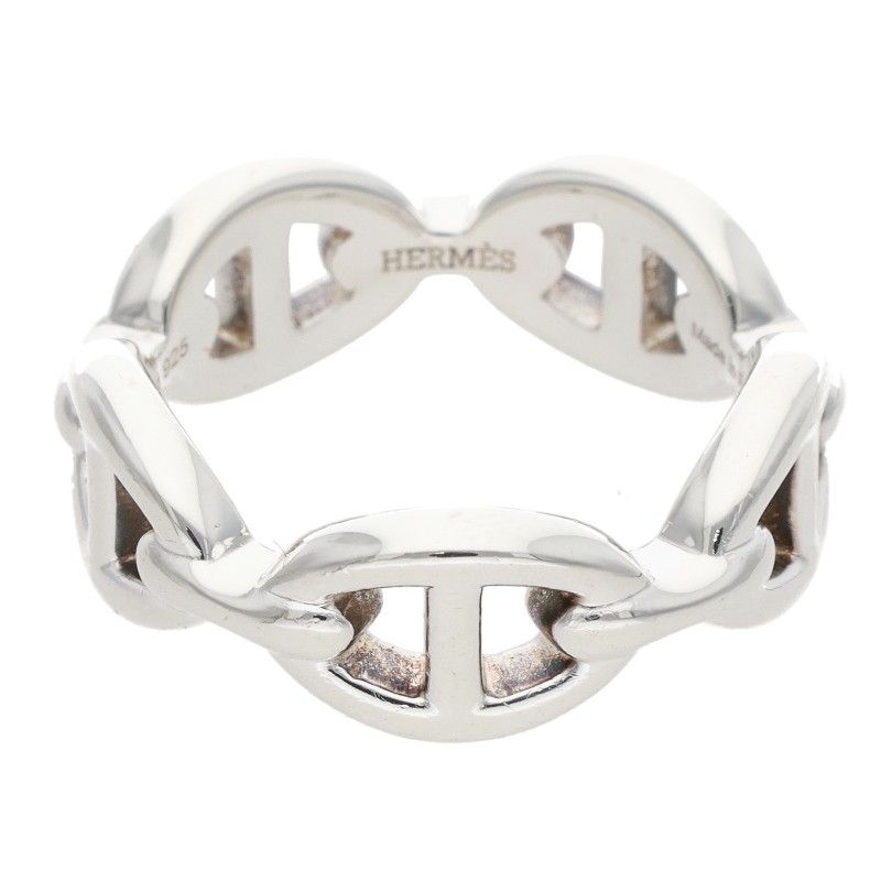 Hermes Chaine D'ancre Enchainee PM Silver Ring