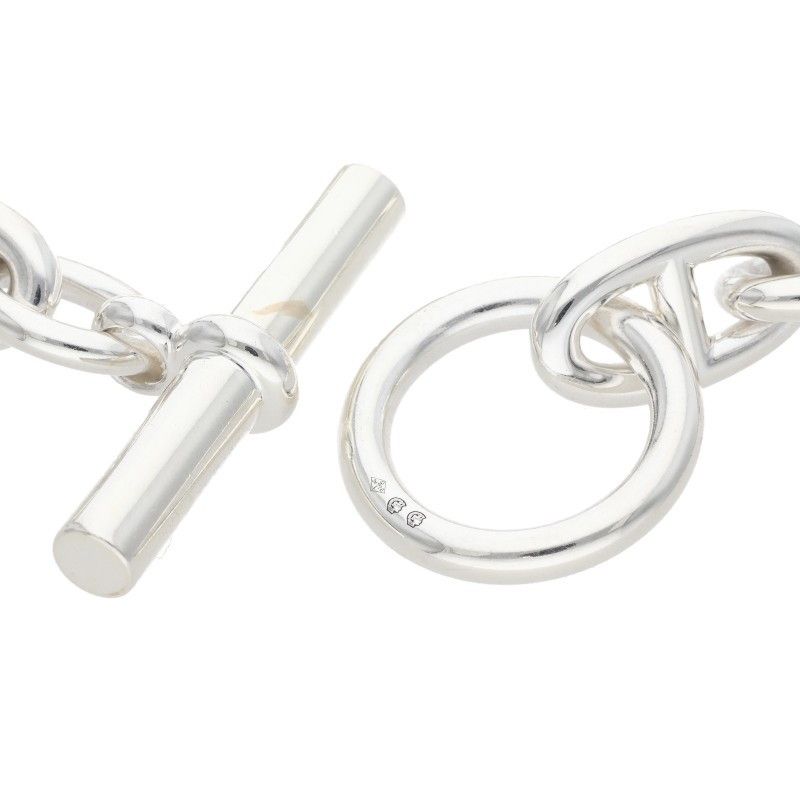Hermes Chaine D'ancre GM Silver Bracelet — view 4