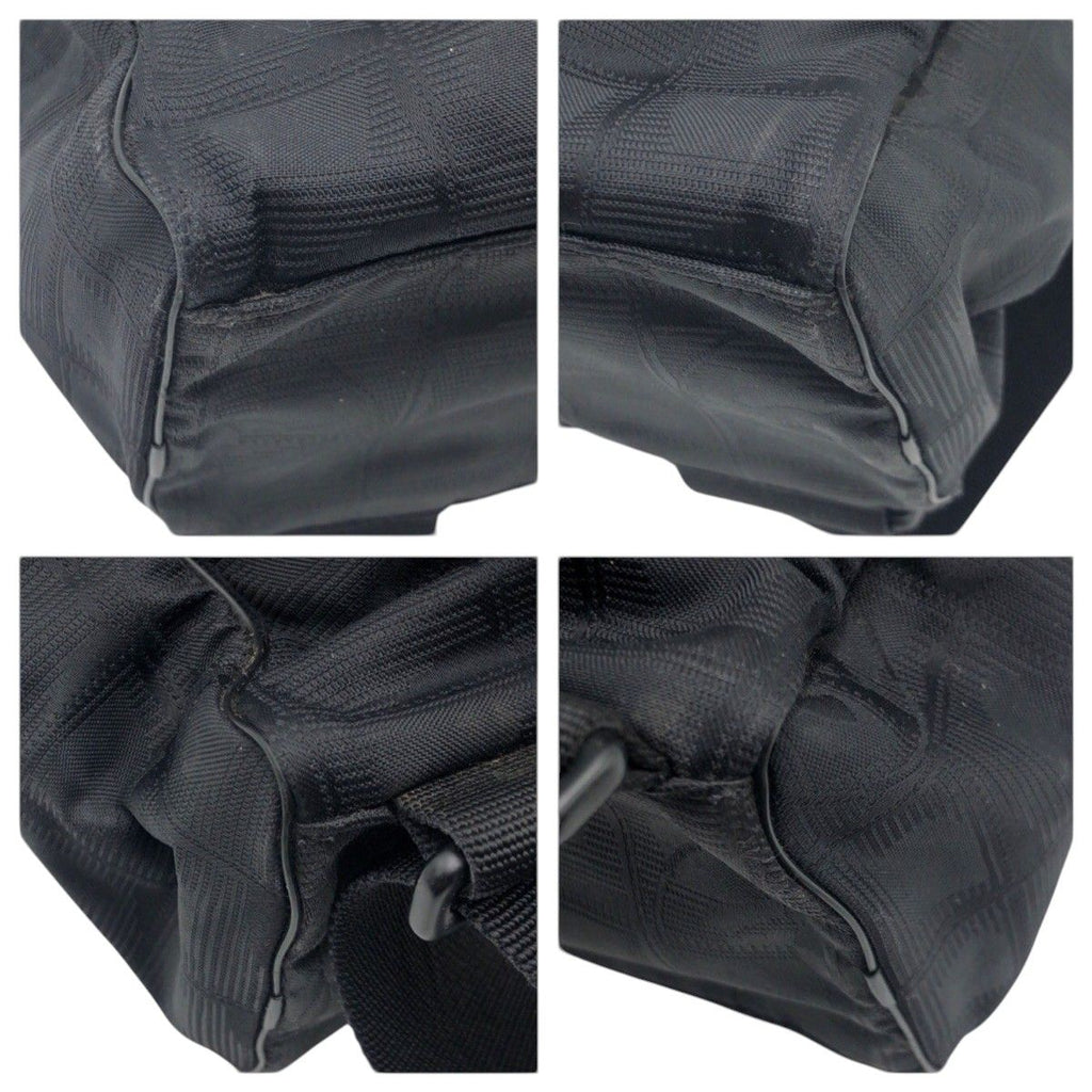 Chanel New Travel Line CC Logo Black Nylon Backpack — view 3