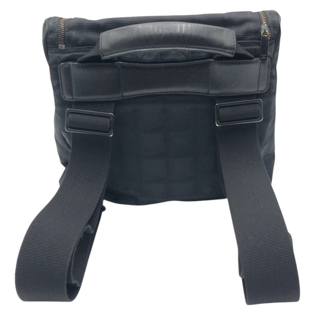 Chanel New Travel Line CC Logo Black Nylon Backpack — view 2