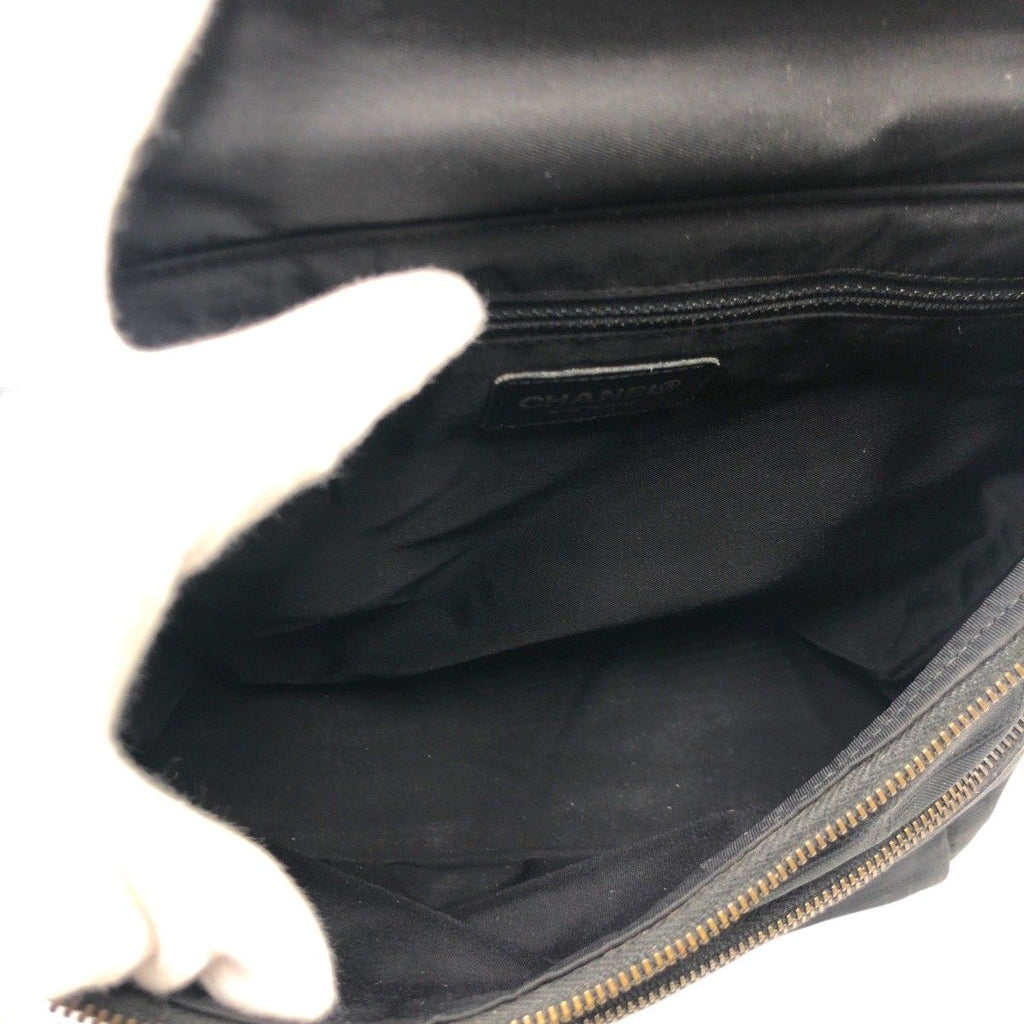 Chanel New Travel Line CC Logo Black Nylon Backpack — view 6