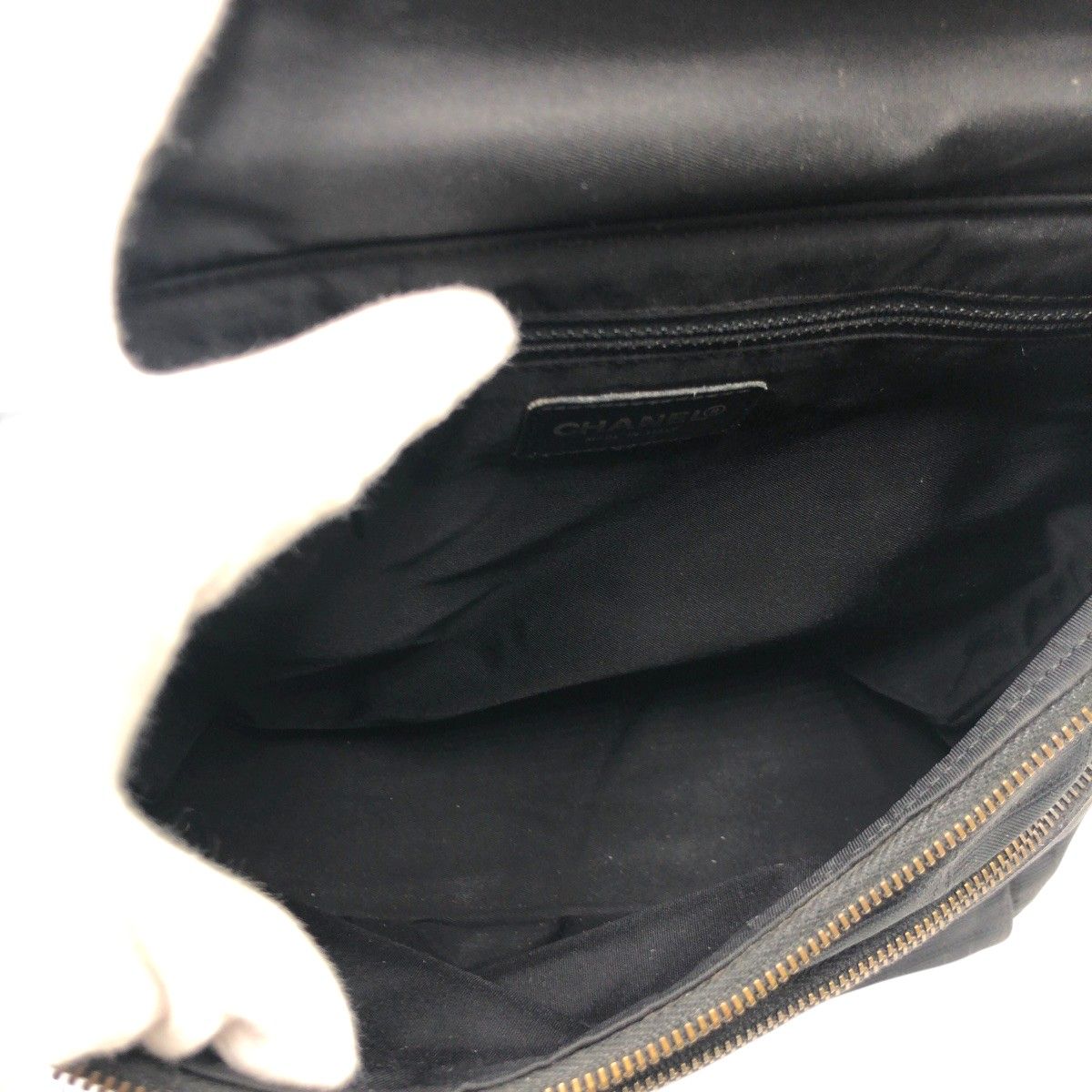 Chanel New Travel Line CC Logo Black Nylon Backpack — view 6