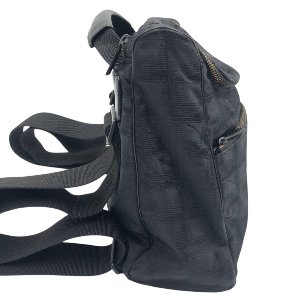 Chanel New Travel Line CC Logo Black Nylon Backpack — view 8