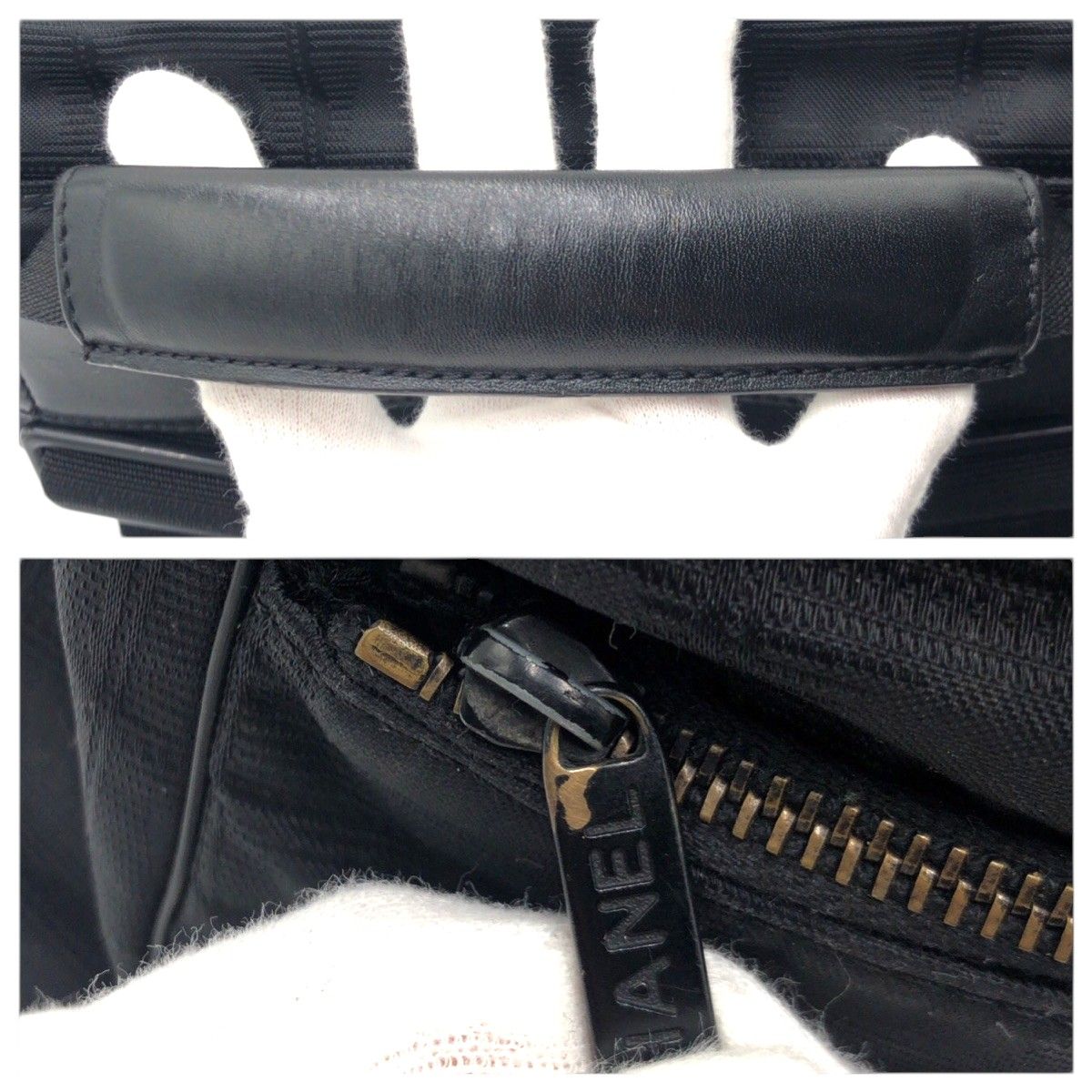 Chanel New Travel Line CC Logo Black Nylon Backpack — view 5