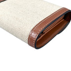 Celine Wallet Triomphe Bifold Beige Mini — view 9