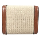 Celine Wallet Triomphe Bifold Beige Mini — view 4