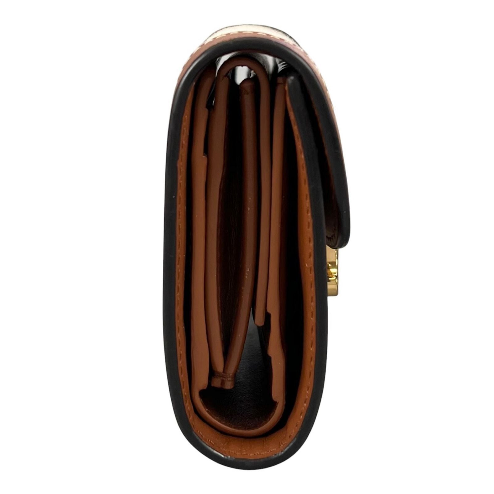 Celine Wallet Triomphe Bifold Beige Mini — view 3