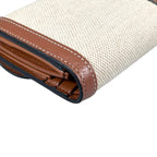 Celine Wallet Triomphe Bifold Beige Mini — view 8