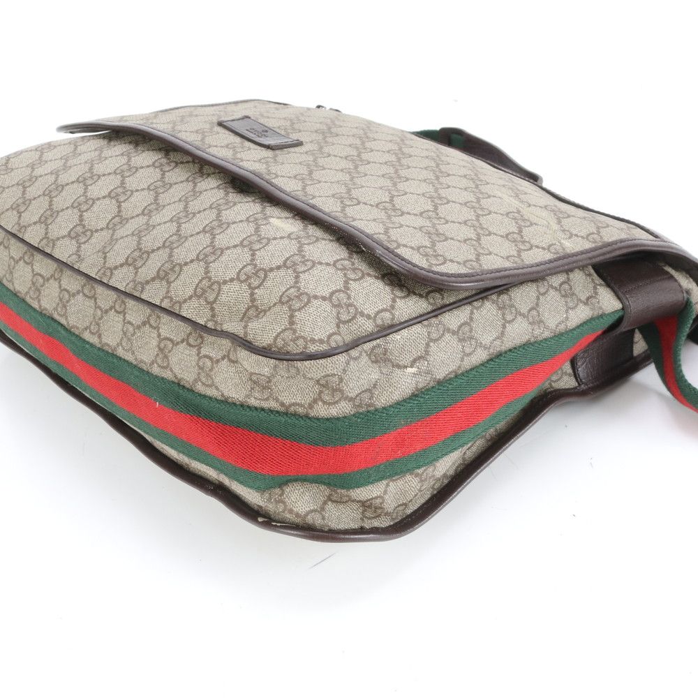 Gucci GG Supreme Sherry Line Leather Shoulder Bag Crossbody Messenger — view 5
