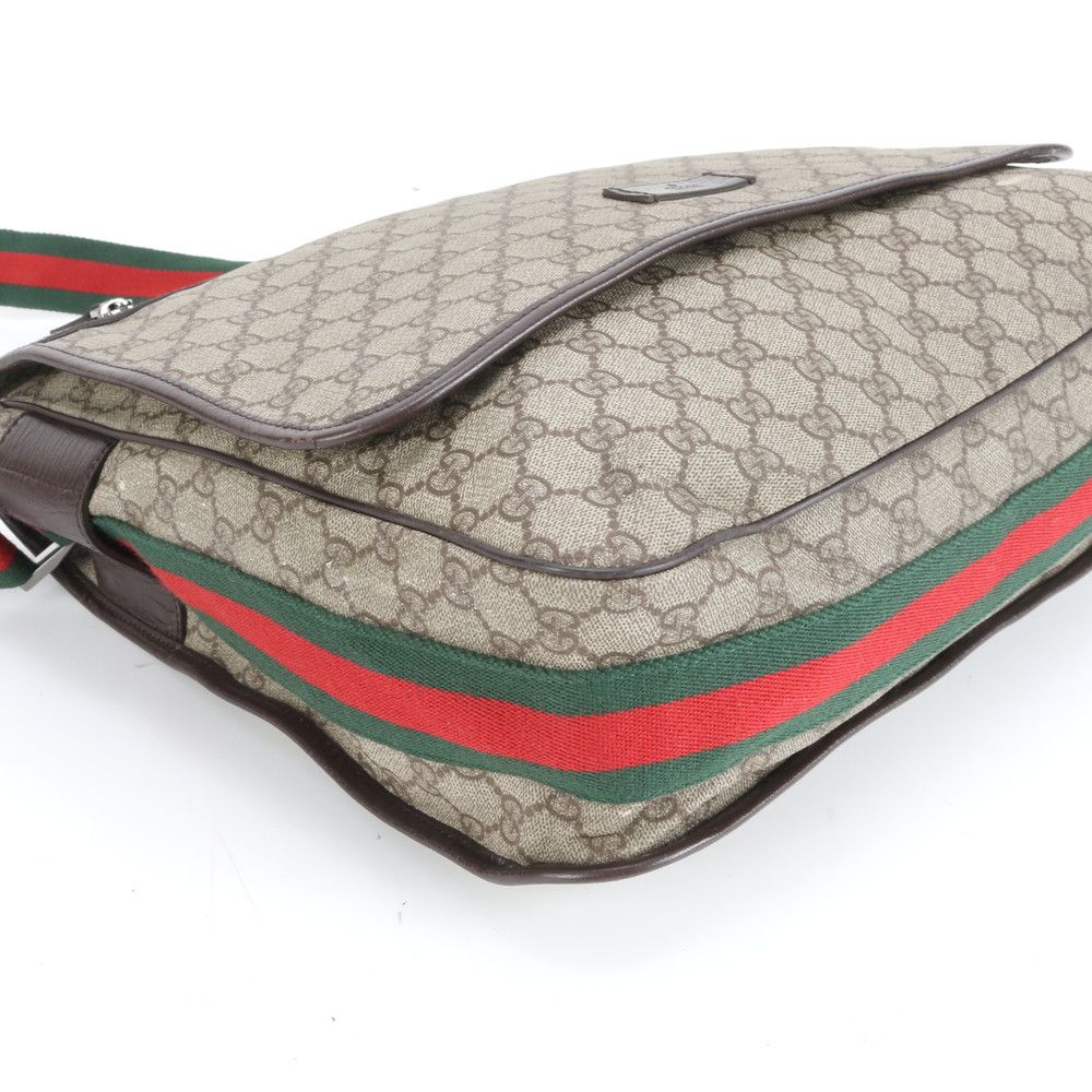 Gucci GG Supreme Sherry Line Leather Shoulder Bag Crossbody Messenger — view 4