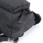 Prada Tessuto Nylon Triangle Logo Backpack Black — view 4