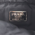 Prada Tessuto Nylon Triangle Logo Backpack Black — view 8