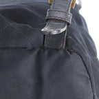Prada Triangle Logo Tessuto Nylon Quilted Leather Backpack — view 8