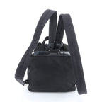 Prada Tessuto Nylon Triangle Logo Backpack Black — view 3