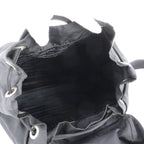 Prada Tessuto Nylon Triangle Logo Backpack Black — view 7