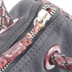 Loewe Leather Canvas Handbag Tote Black — view 9