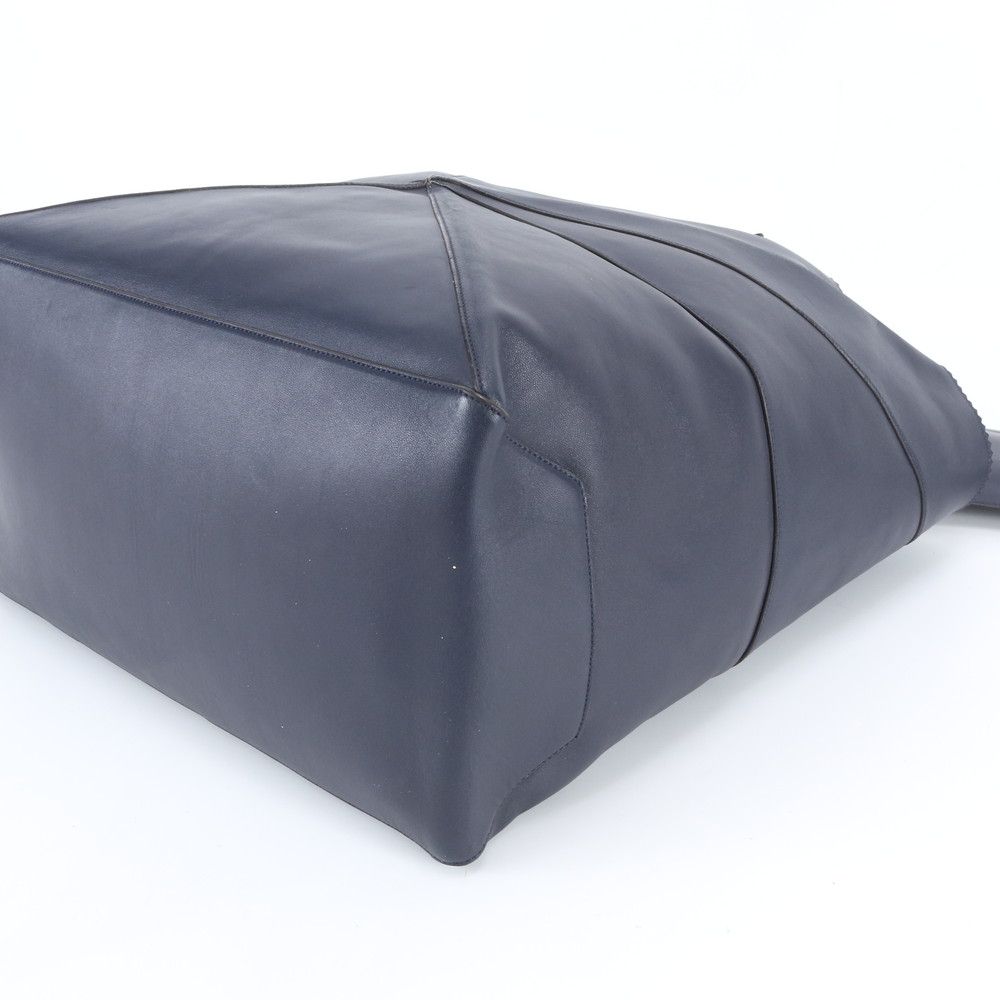 Loewe Anagram Origami Tote Shoulder Leather Hand Navy Dark Blue — view 5